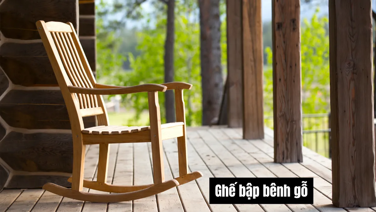 Ghế bập bênh gỗ