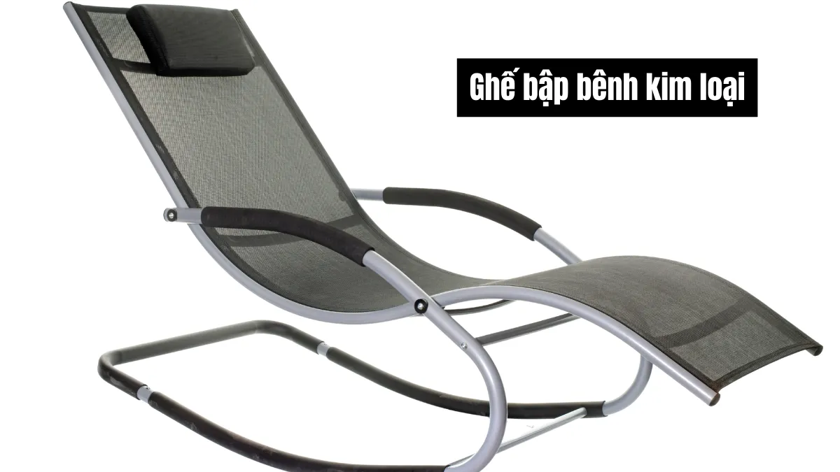 Ghế bập bênh kim loại