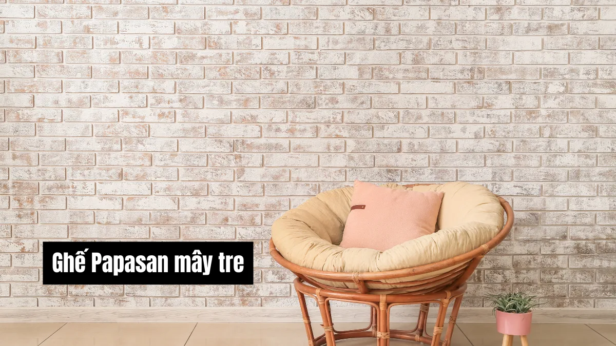 Ghế Papasan mây tre