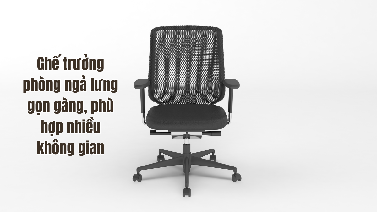 Ghế ngã lưng da cho trưởng phòng 
