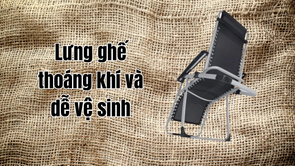 Lưng ghế thoáng mát