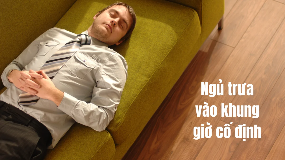 Ngủ trưa vào khung giờ cố định