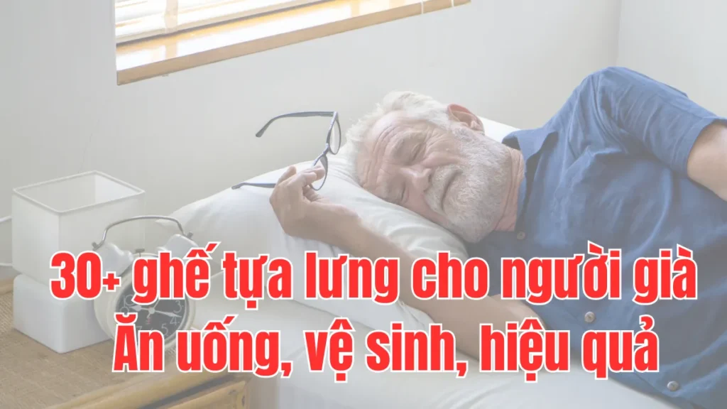 30+ ghế tựa lưng cho người già : Ăn uống, vệ sinh, hiệu quả